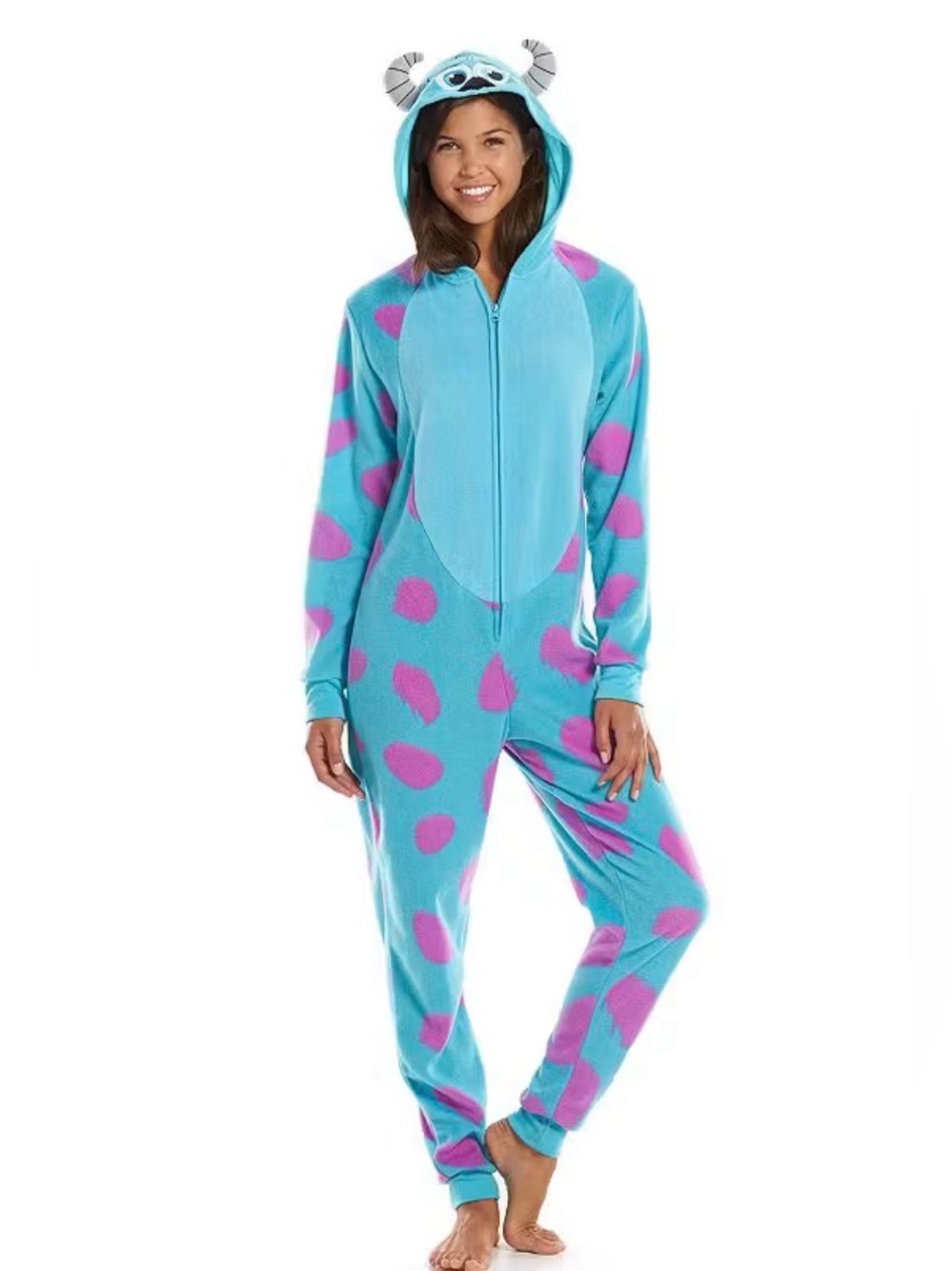 NWT!! Monsters Inc Sully Hooded Halloween Costume Onesie